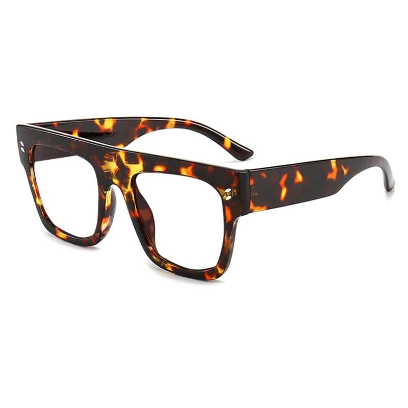 Black Finished Myopia Glasses Men Women Clear Prescription Glasses 0 TO -6 Shortsight Eyewear Brand Square Oversized Eyeglasses 5