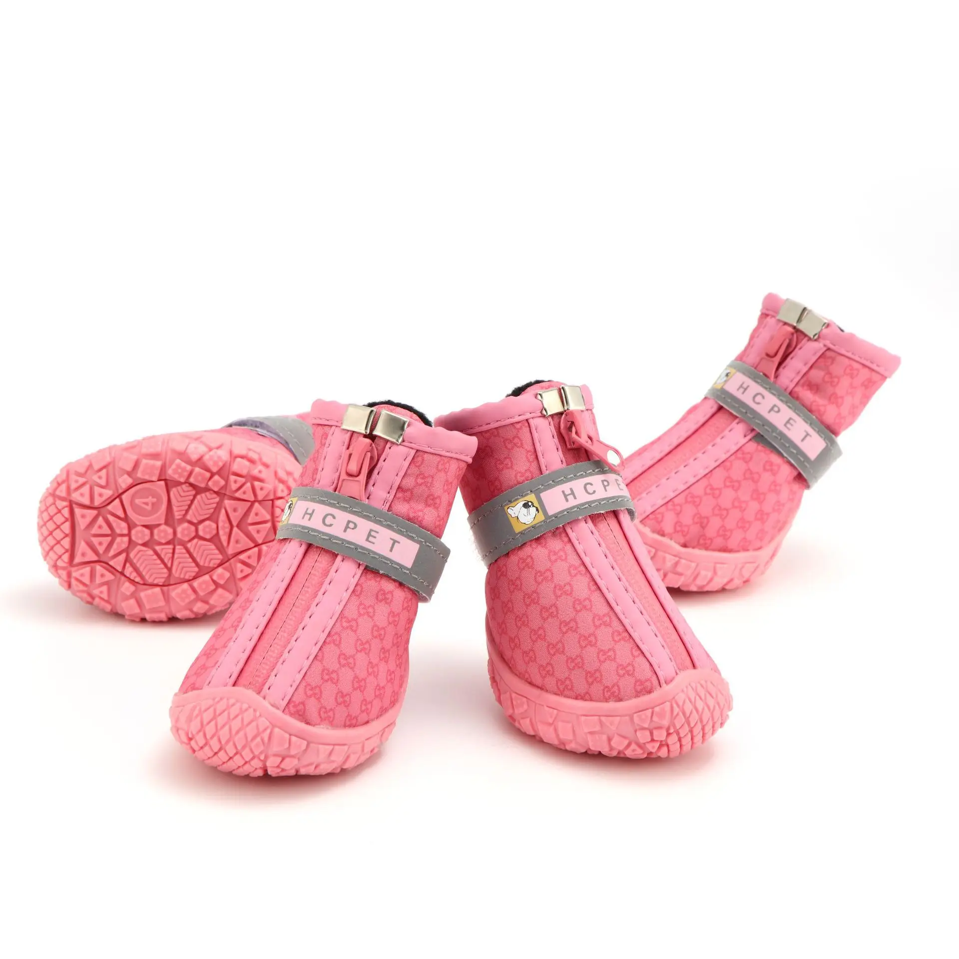 Rosa New Dog Shoes Pet Products Novos Pet Shoes Botas Impermeáveis e
