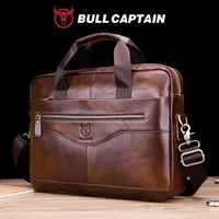 BULLCAPTAIN-Sac à Main en Cuir group pour Homme, Sacoche pour Bombes, Ordinateur Portable de 14 Pouces, Bureau, Affaires 1