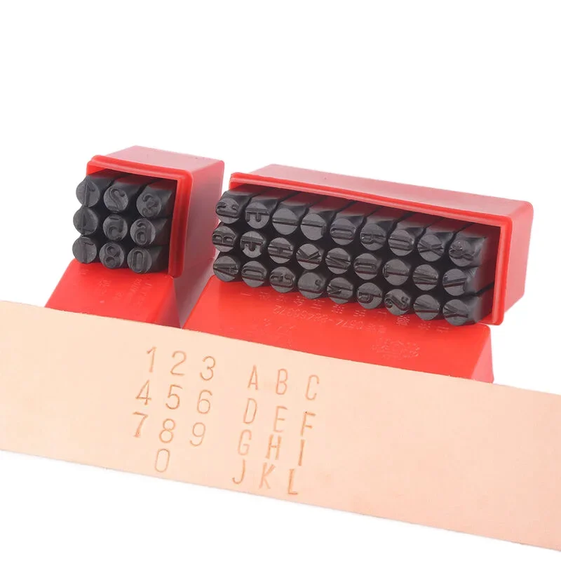 Steel Die Metal Stamping kit Punch Tool Number Letter Alphabet Stamps Tools DIY Jewelry Gold Silver Metal leather LOGO Stamp number letter stamp set leather craft stamps alphabet number stamp set