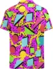 80s 90s Hawaiian Shirt for Men Vintage Button Down Short Sleeve Big and Tall Shirts Funny Party Disco Outfit clothes 2
