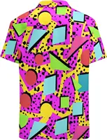 80s 90s Hawaiian Shirt for Men Vintage Button Down Short Sleeve Big and Tall Shirts Funny Party Disco Outfit clothes 2
