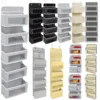 1PC 1/2/3/4/5 Pocket Non-Woven Fabric+Cardboard Hanging Bag With Two Stainless Steel Hook Storage Bags For Disposable Items 1