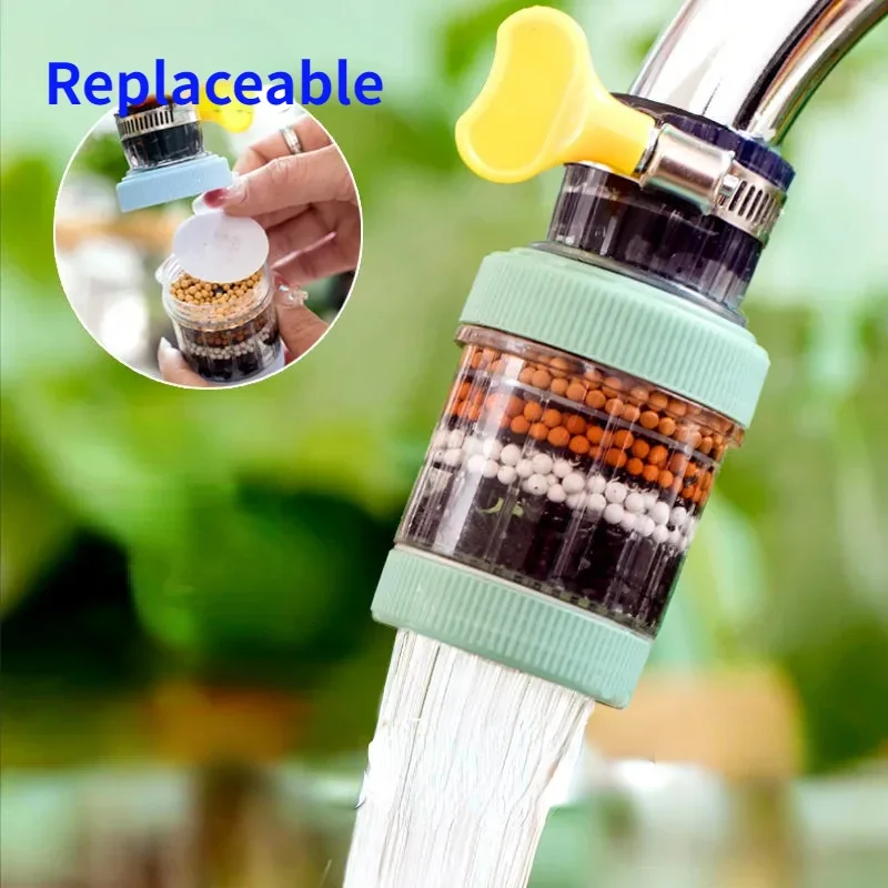 Removable6layerFaucetFilterExtendersUniversalSplashproofWater