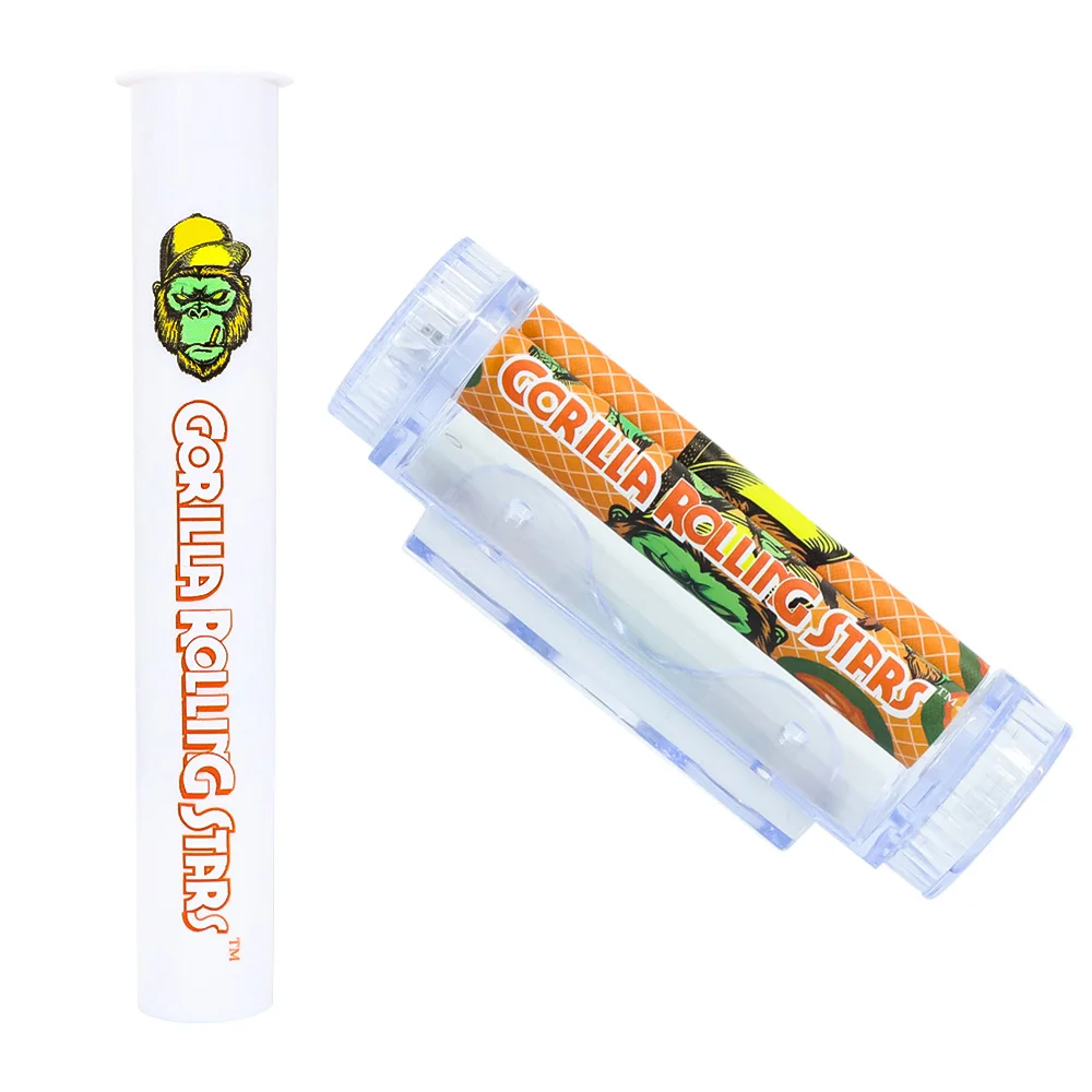 Gorilla 78Mm Rullo Per Sigarette Multifunzione + 116Mm King Size Storage Tubo Di Plastica Accessori Per Sigarette Alle Erbe