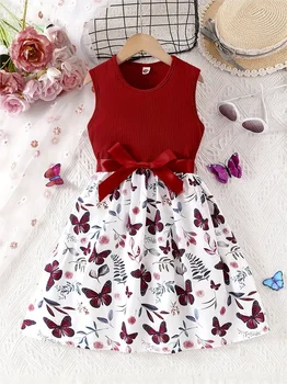 Girls Butterfly Bow Dress 1