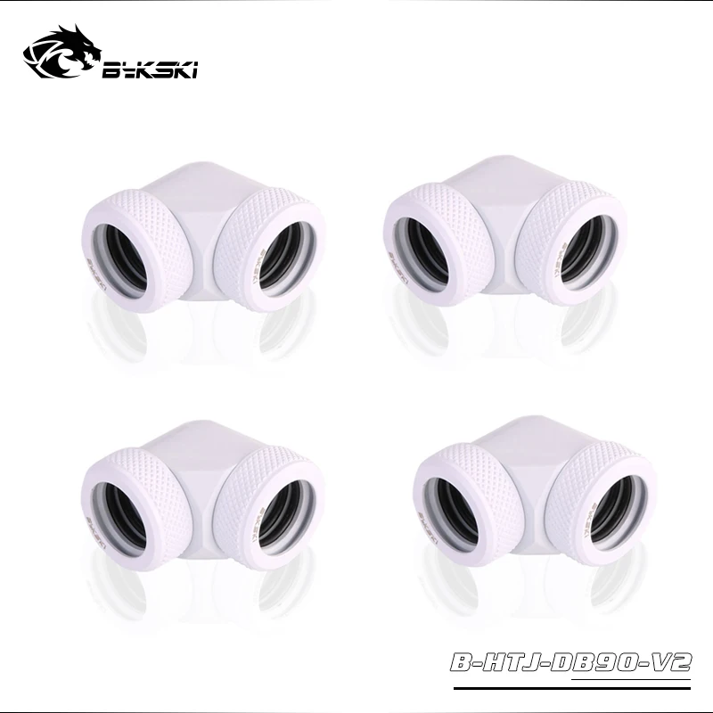 Acessório de 90 Graus 4-bykski para Uso em Tubo Rígido de Od14 mm para Compressão Manual Encaixe de Cobre Dupla Interface Od14 mm - Imagem 2