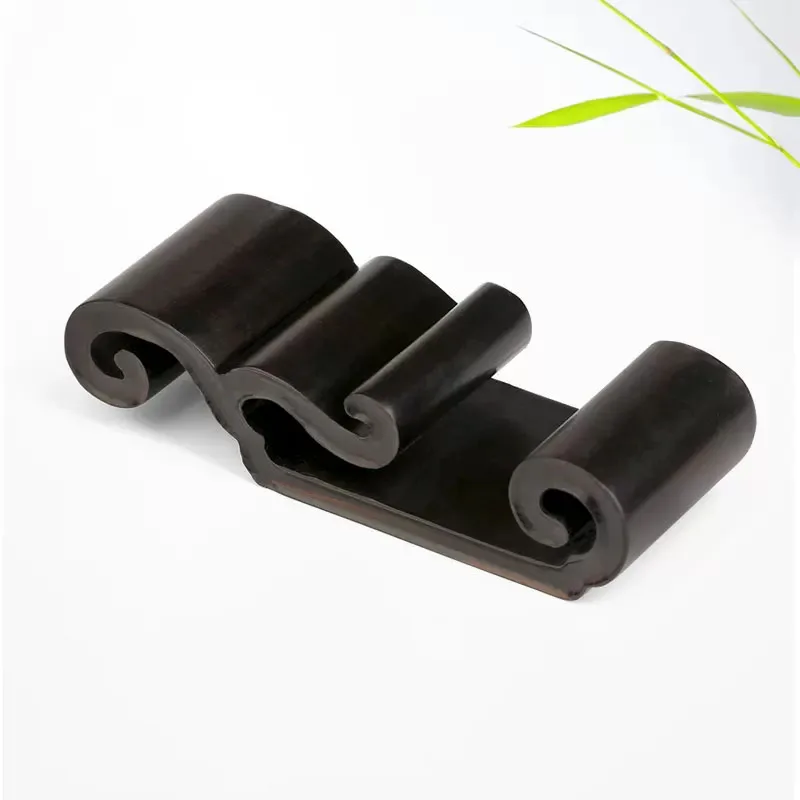 Rosewood Carving Handlebar, Handlebar Ornaments Base, Solid Wood Stone, Flower Pot, Teapot Base Bracket