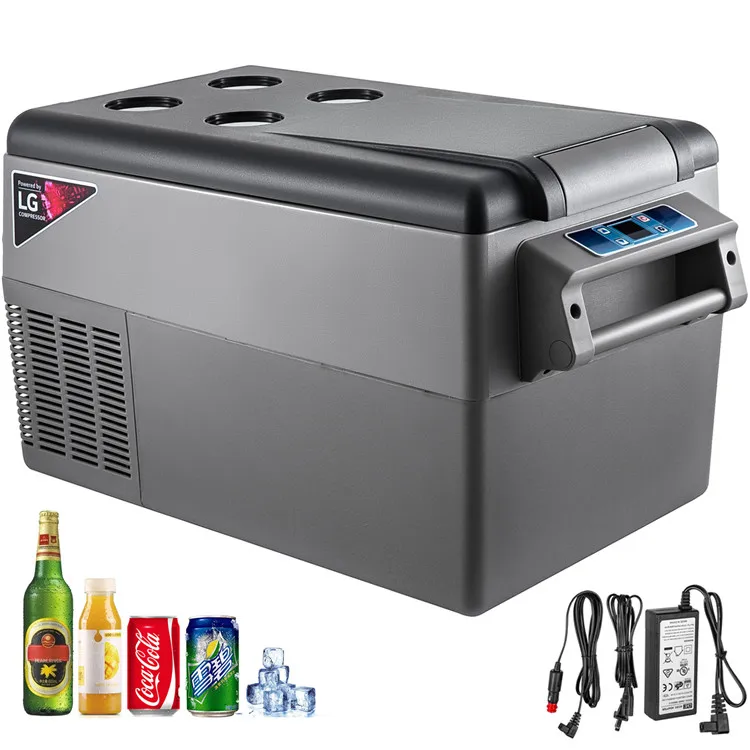 1.23Cuft Compressor Portable Small Refrigerator Mini Cooler Freezer Home And Car Refrigerator Vehicular Fridge