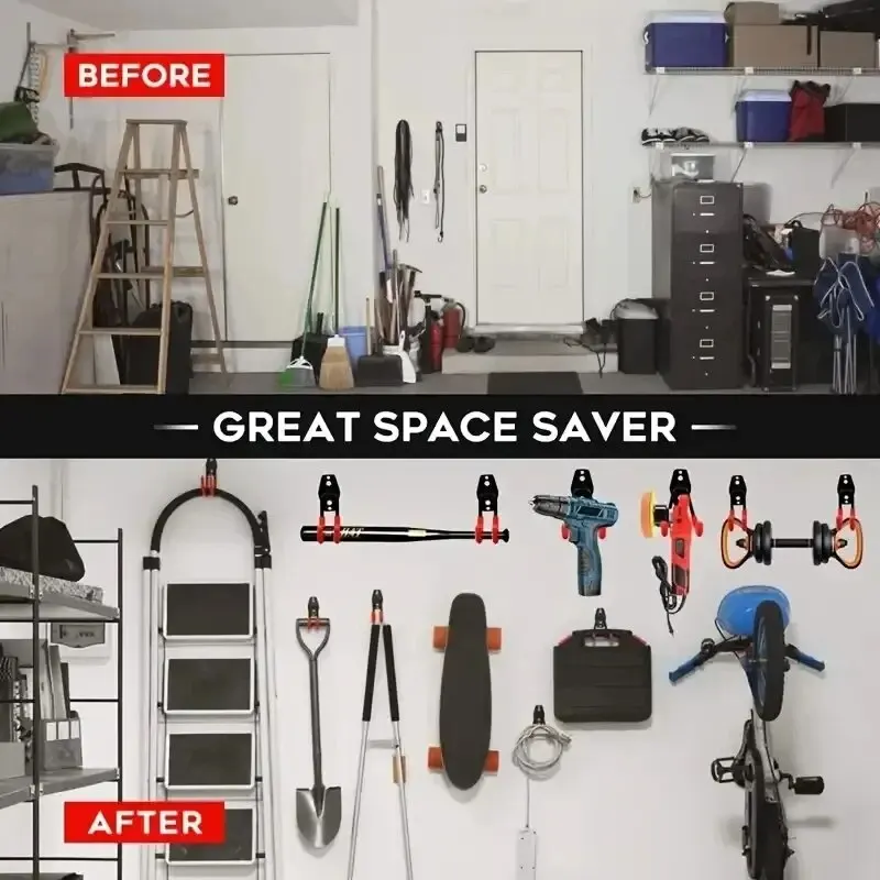 Storage Hook Bicycle Garage Heavy Warehouse Hardware Strong Load-Bearing Square