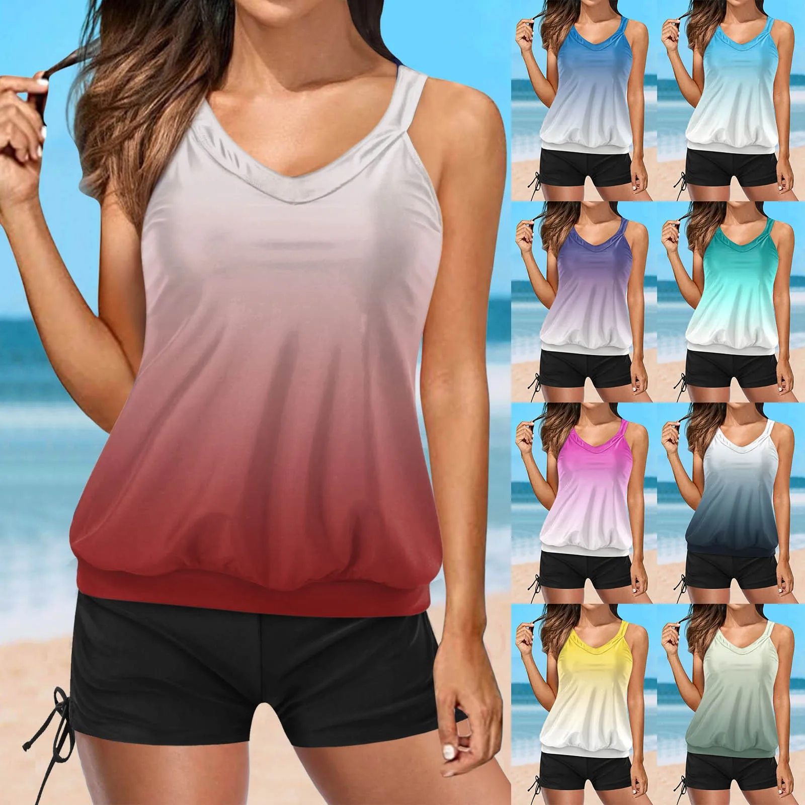 

Женские Купальники-танкини, комплект женских купальников для отдыха, танкини, купальник из двух частей, набор танкини, женские купальники из двух частей для взрослых женщин