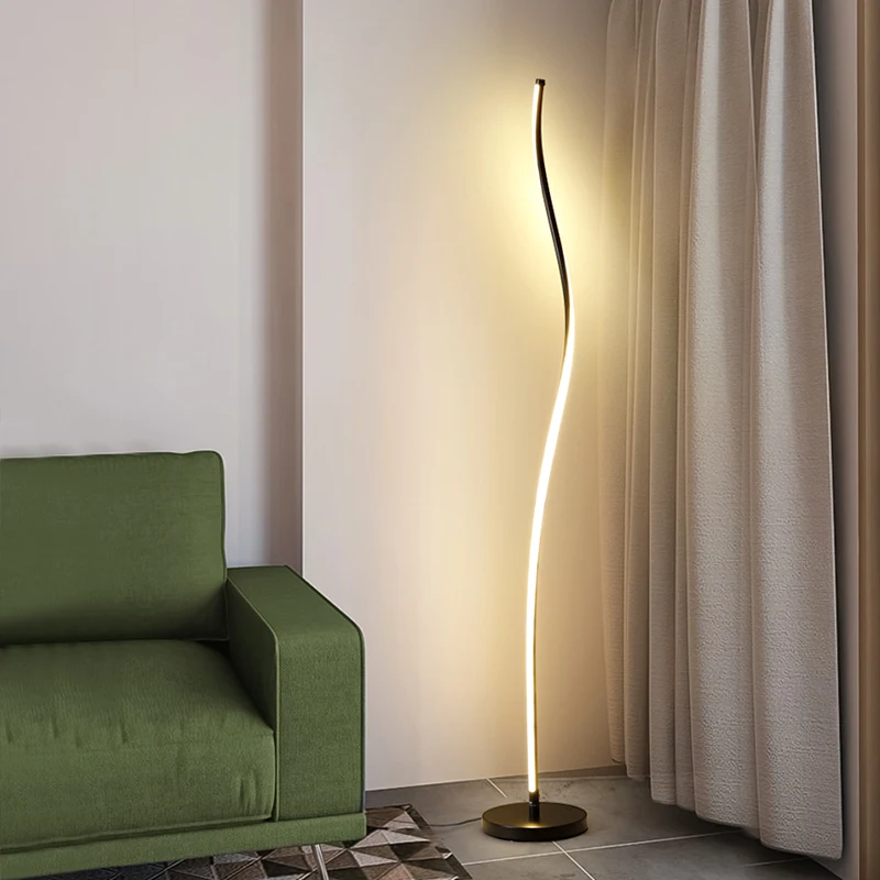 

European Elegant Floor Lamps Living Room Modern Minimalist Nordic Floor Lamp Luxury Led Dimmable Luminaria Home Decorations