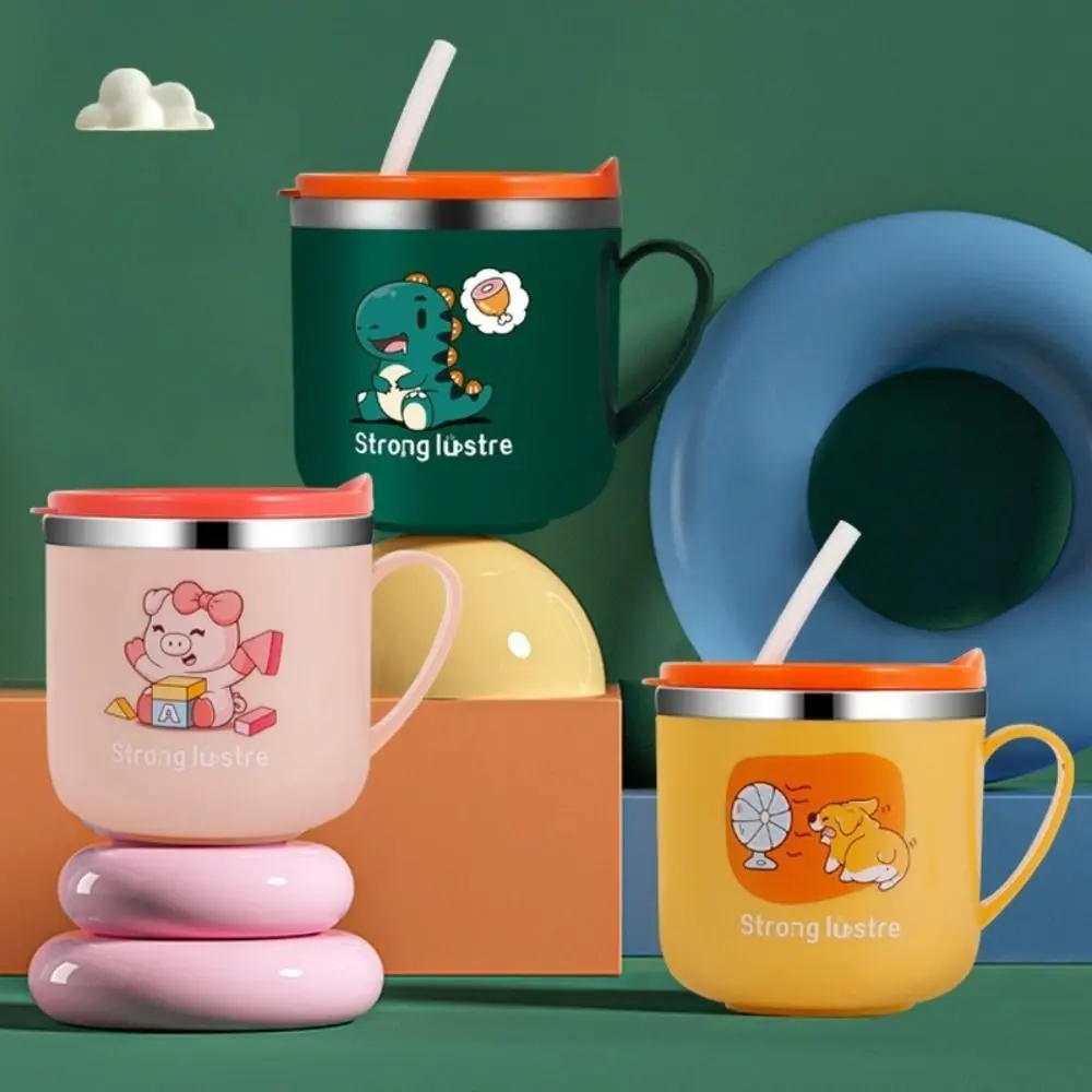 كوب من الفولاذ المقاوم للصدأ للأطفال الرضع ، زجاجة مياه مانعة للتسرب ساخنة للأطفال الصغار ، كوب سيبي التعلم ، 250 مللي