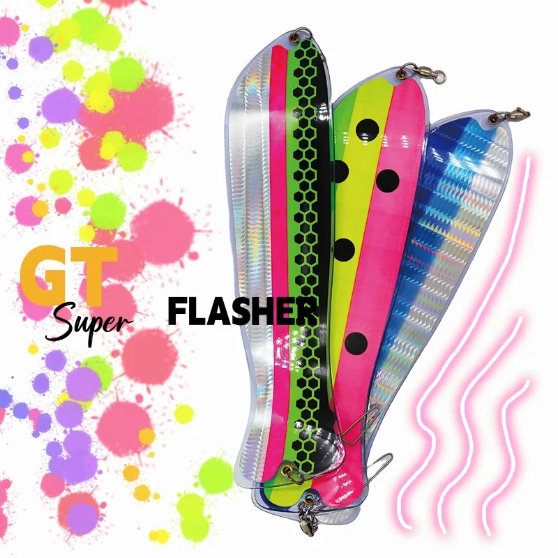Fishing Lure 360 degree Diving Board Trolling Flasher Salmon Trout
