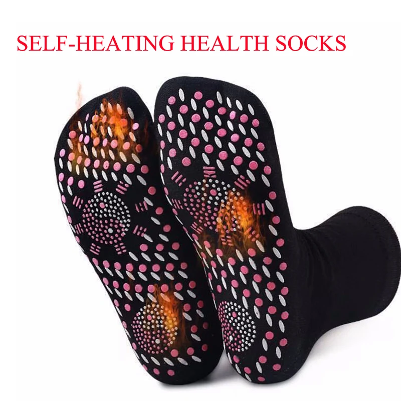Magnetic Socks Unisex Self-Heating Health Care Socks Tourmaline Magnetic Therapy Comfortable and Breathable Foot Massager Warm