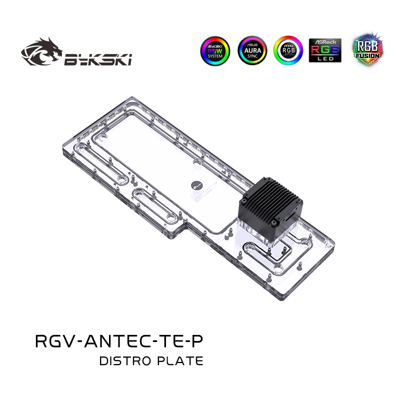 Bykski Rgv-Antec-Te-P Pedane Per Acqua Piastra Districa Per Custodia Dinamometrica Antec Rbw 5V Illuminazione Per Blocco D'Acqua Cpu Intel