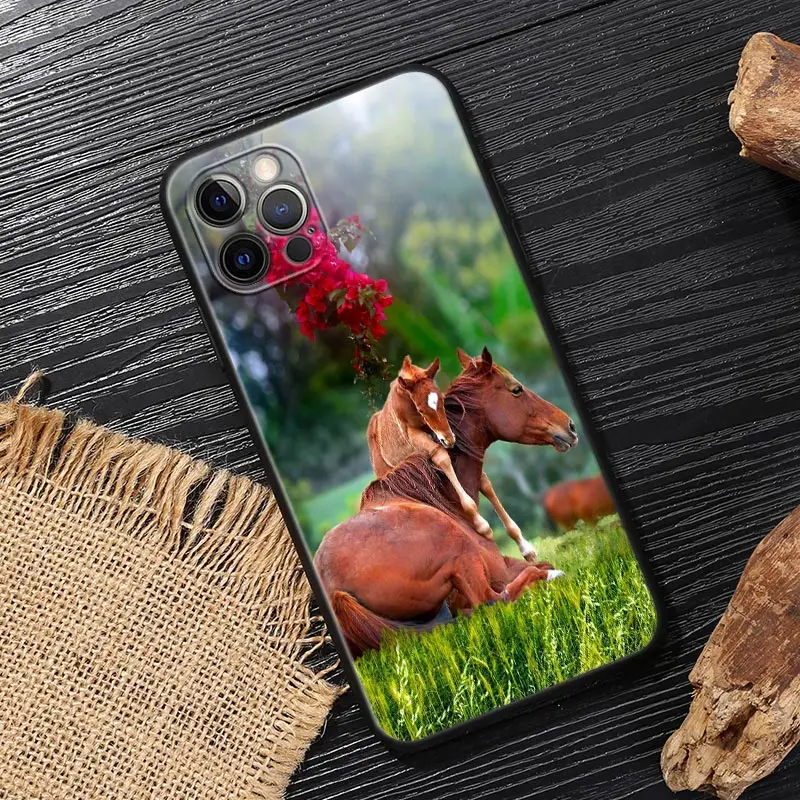 Galloping Horse Design Soft Phone Case Cover