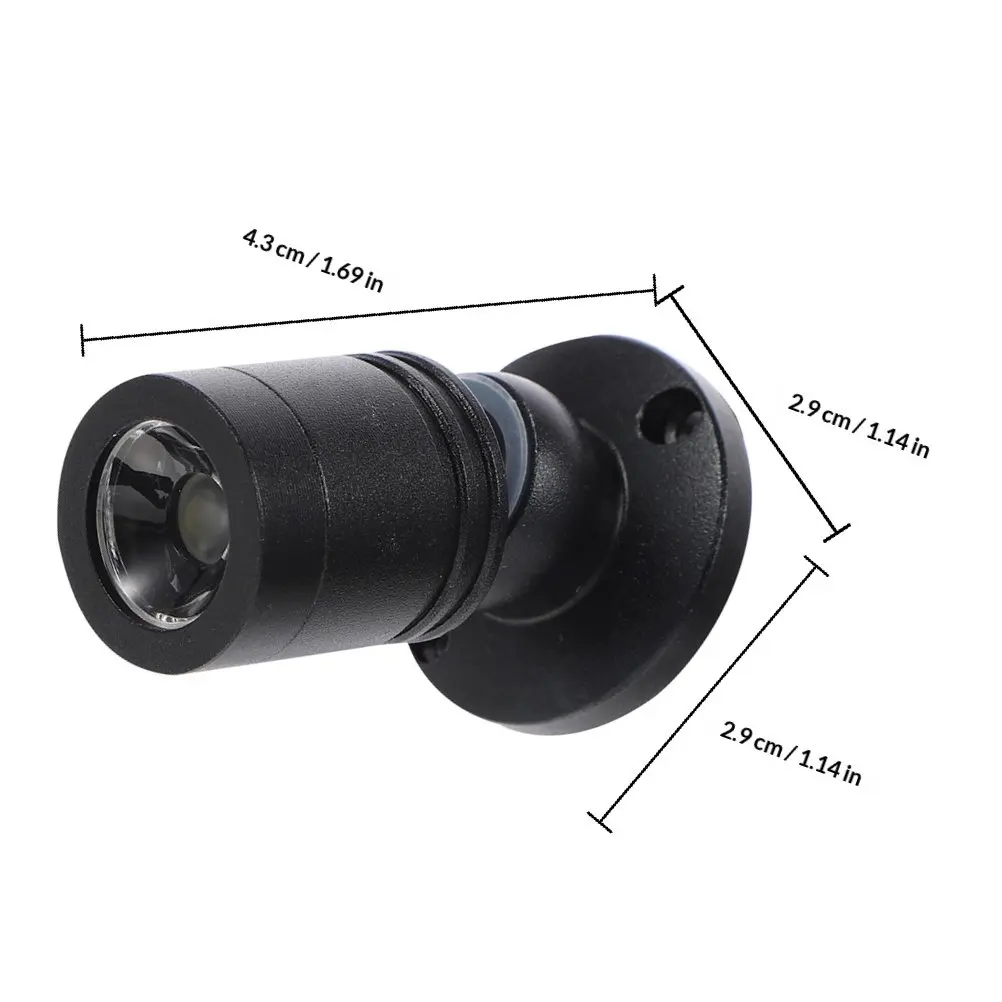 2Pcs 캐비닛 미니 스포트라이트 USB LED 쥬얼리 디스플레이 라이트 조정 가능한 각도 쇼케이스용 소형 실내 스포트라이트