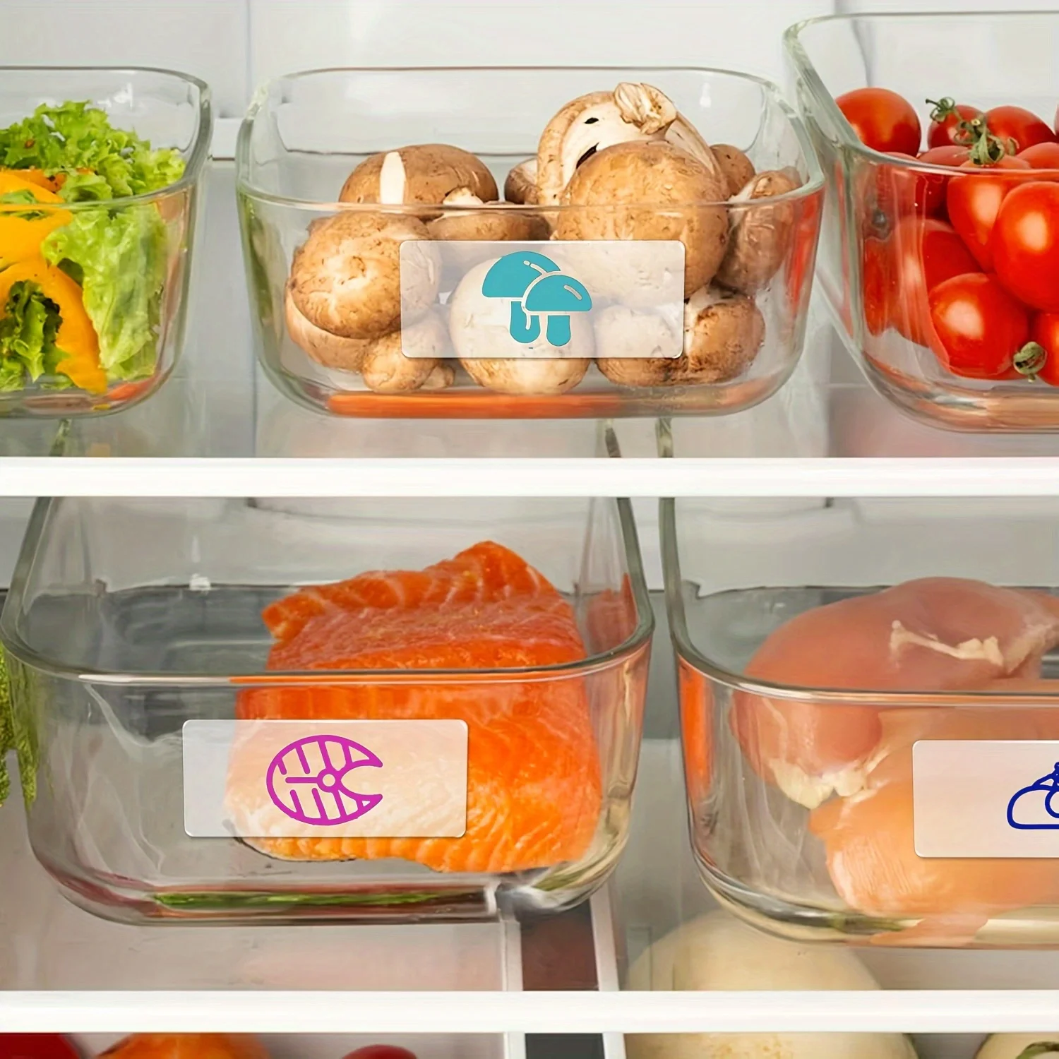 Colorful Transparent Self-Adhesive Stickers, Rolls of Clear Labels, Suitable for Mini Portable Printer, Printing Paper 57mm