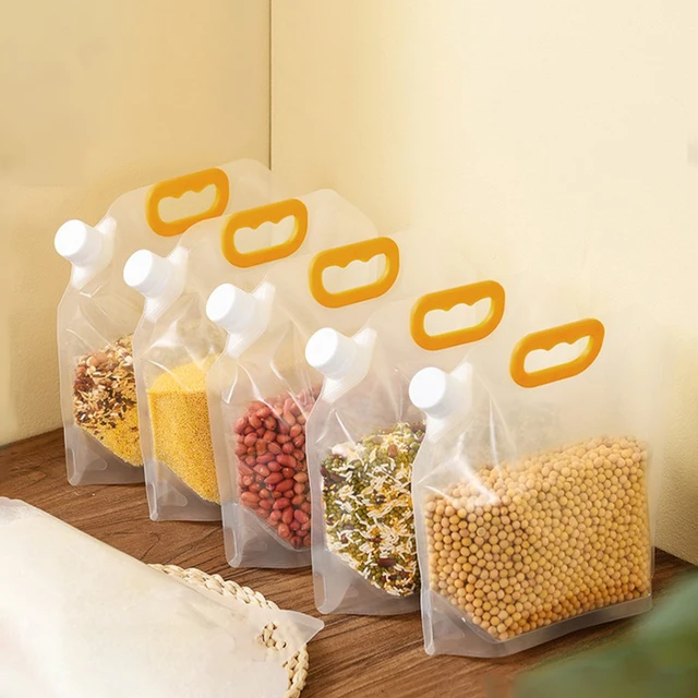 Kitchen Grain Cereals Storage Bags Moistureproof Rice Cereals Food
