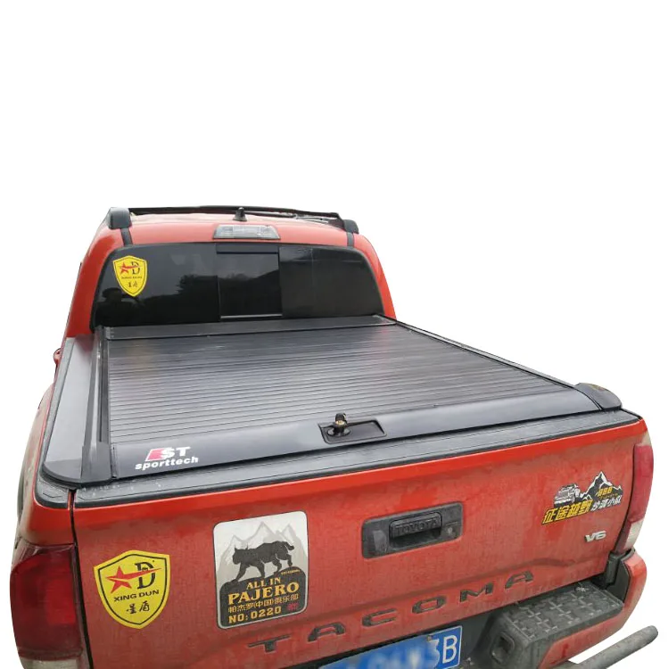 

Hotsale aluminum retractable pickup truck bed hard tonneau cover roller lid tonneau cover for Toyota Tacoma