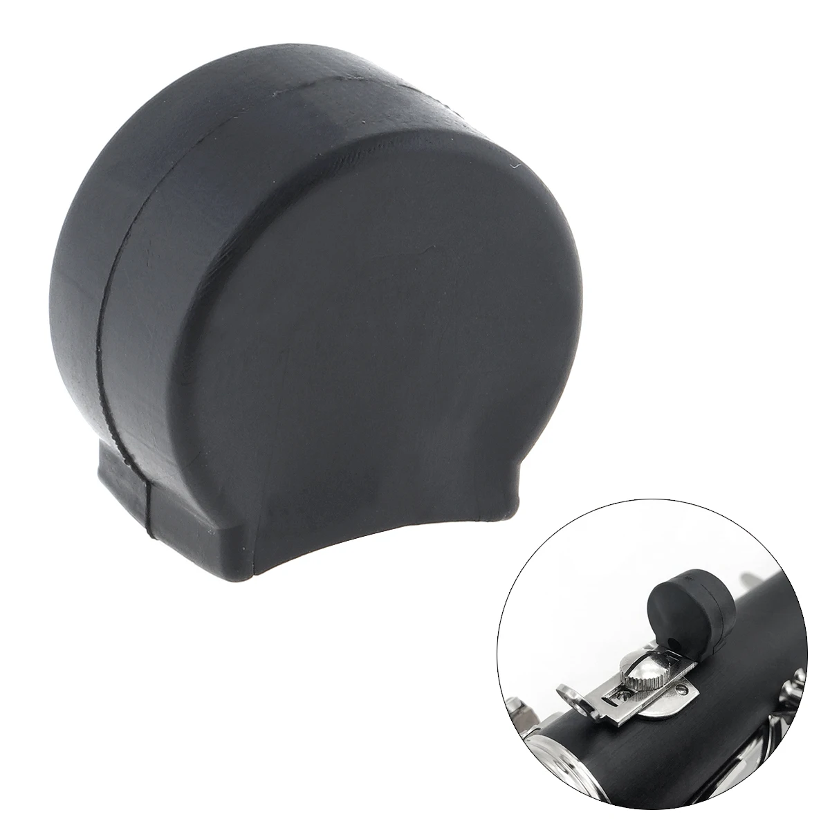 

Rubber Clarinet Black Resilient Thumb Rest Saver Cushion Pad Finger Protector Comfortable for Clarinet