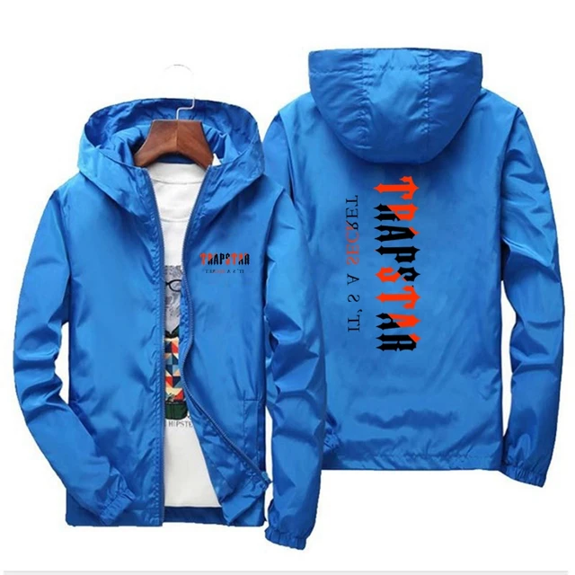 2022 Men's Outdoor Camping hiking Jacket 2022 New men's breathable waterproof hoodie trench coat TRAPSTAR 5
