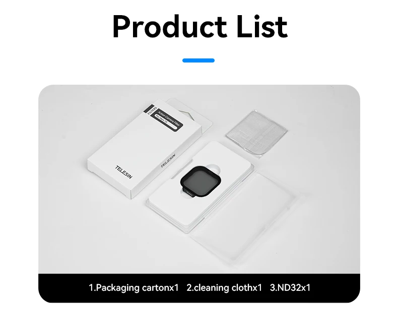 ND8 ND16 ND32 ND64 CPL Lens Filter Set Aluminium Alloy Frame for Hero 13 Action