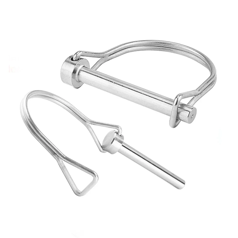 Stainless Steel Quick Release Pin Round Arch Wire Shaft Locking Pin Safety Coupler Retainer Farm Trailers Wagons Lawn Garden stainless steel ball lock pins