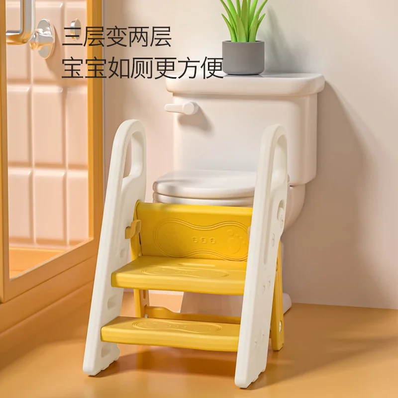 Baby hand washing ladder foldable children's stairs steps face washing pedal heightening pedal infant table stepping sto