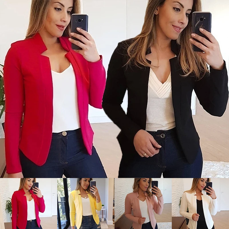 autumn new 2021 sexy hot girl long sleeved small suit high waist cardigan single breasted short skirt suit female New women's small suit jacket fashionable office business sexy slim fit shirt long sleeved suit cardigan jacket