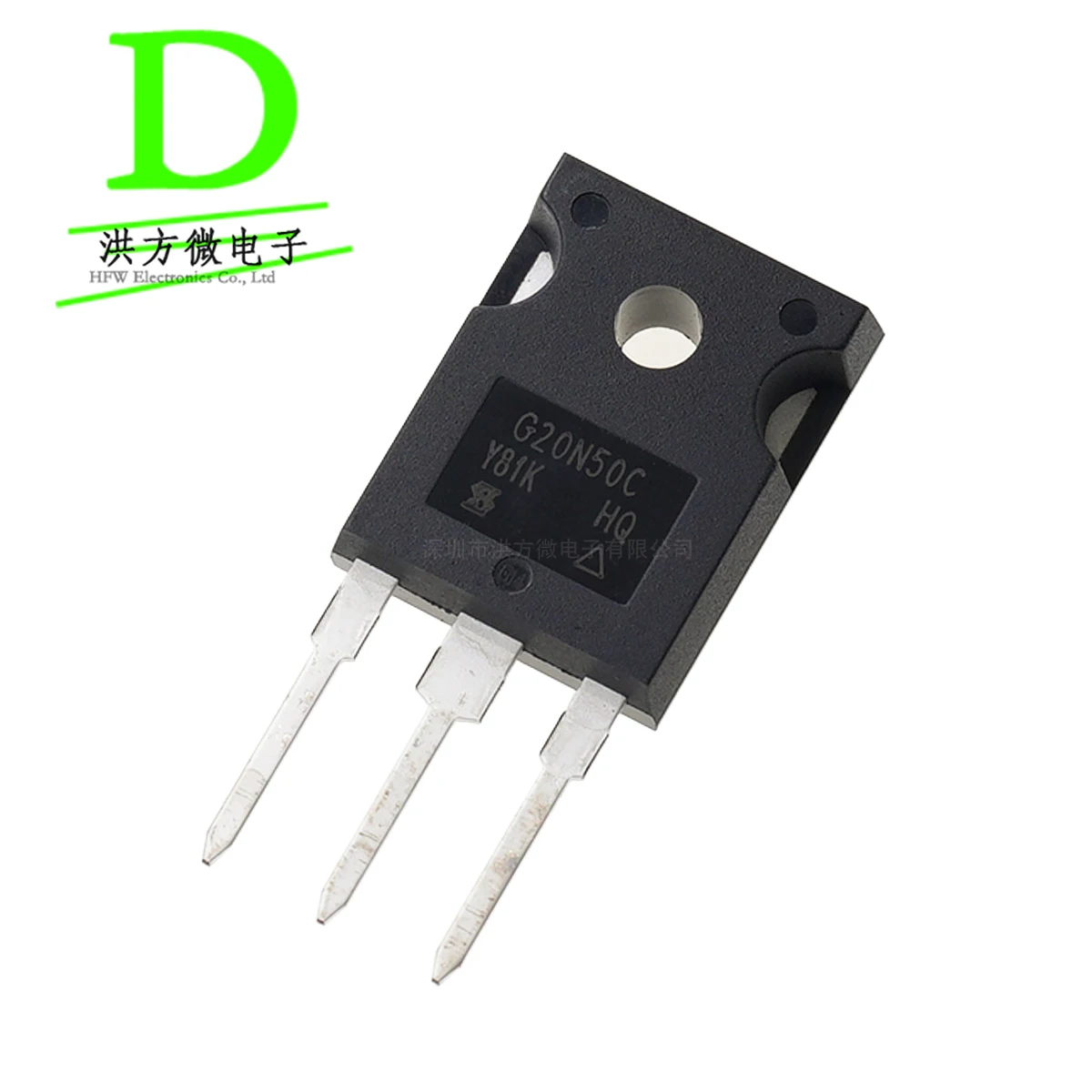 

New and Original MOSFET N-CHANNEL 500V 20A TO247AC SIHG20N50C-E3