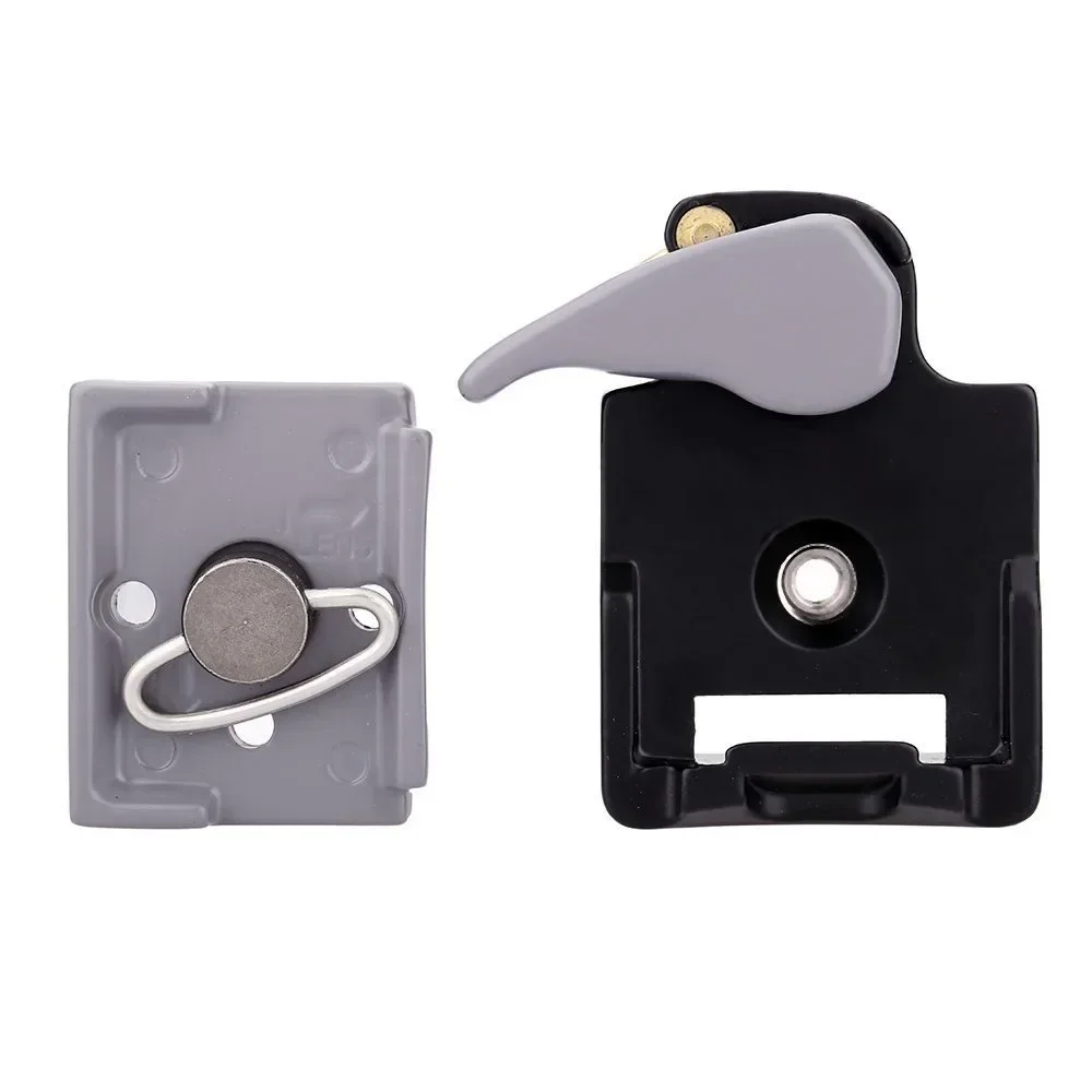 1/4in Camera Quick Mount Seat Assembly Metal Tripod Heads Mount Adapter with Manfrotto 200PL-14 Compat Plate Tripod Accessories for Camera Head Adapter Quick Release Connector Mount