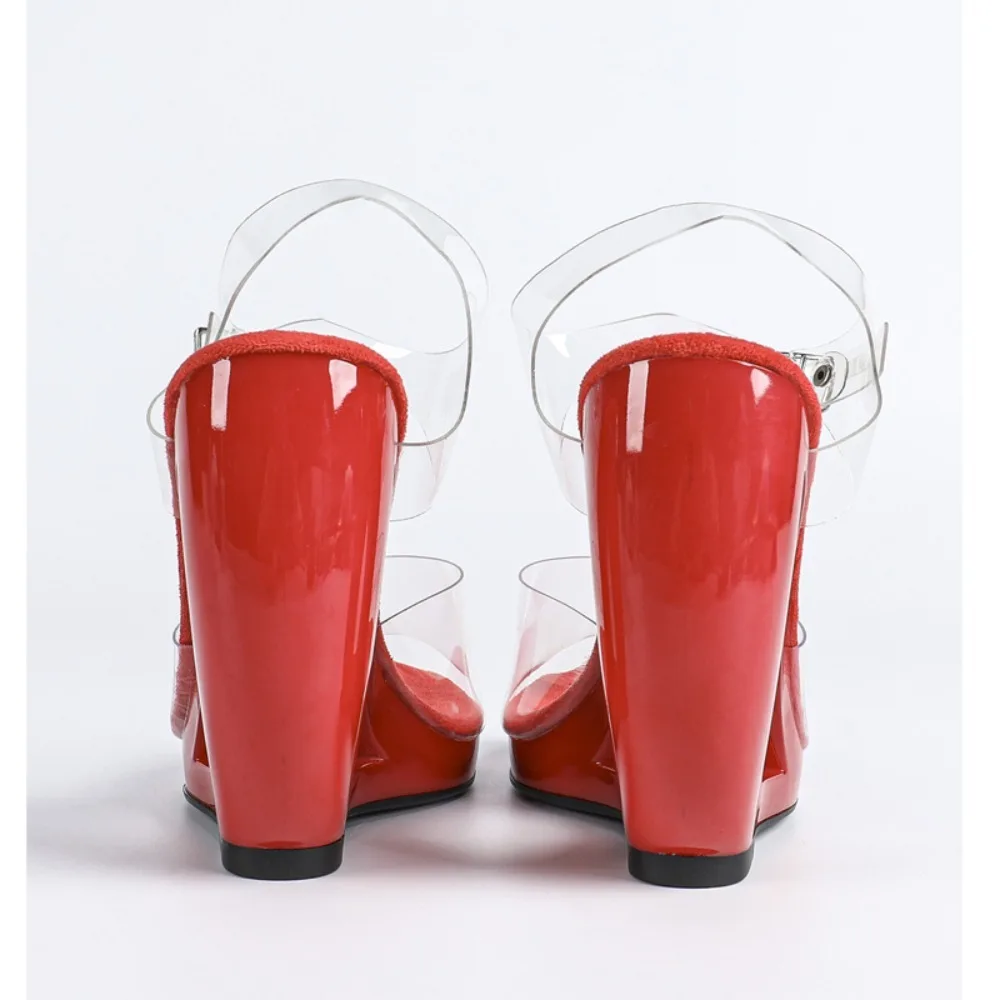 Eilyken Summer Design PVC Transparent Women Sandals Fashion Hollow Out Buckle Strap High Heels Wedding Party Shoes S1500647e510542ecae5a8e53ebc7ec69b