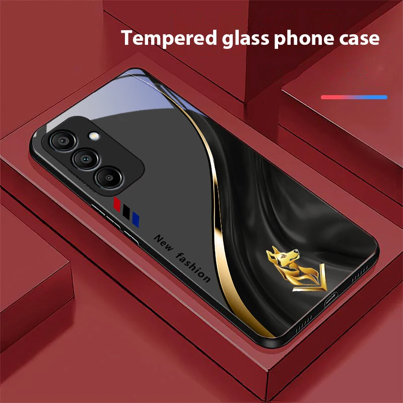 Starlight Zodiac Black Tempered Glass Phone Case