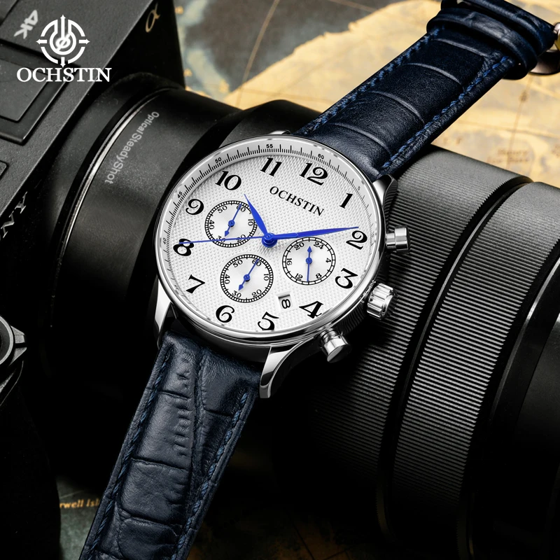 OCHSTIN Prominente Series New Products Launched Men's Luxury Quartz Watch Multi-functional Men's Sports Watch Fashion Trend