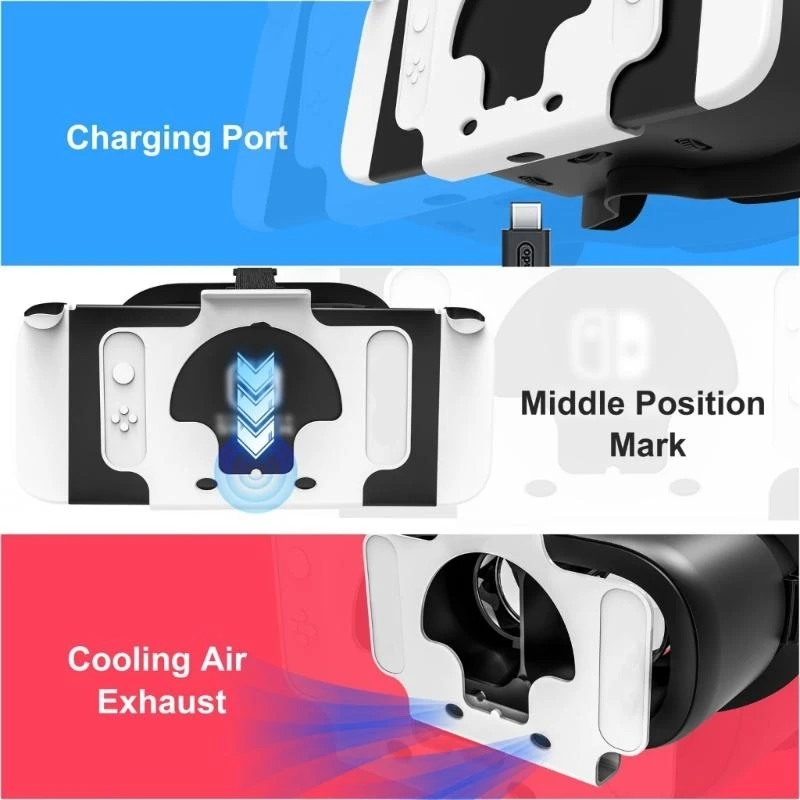 Headsets Glasses For N-Switching &N-SwitchingOLED Switching Adjustable Lens Headband for Users Gaming Enthusiasts