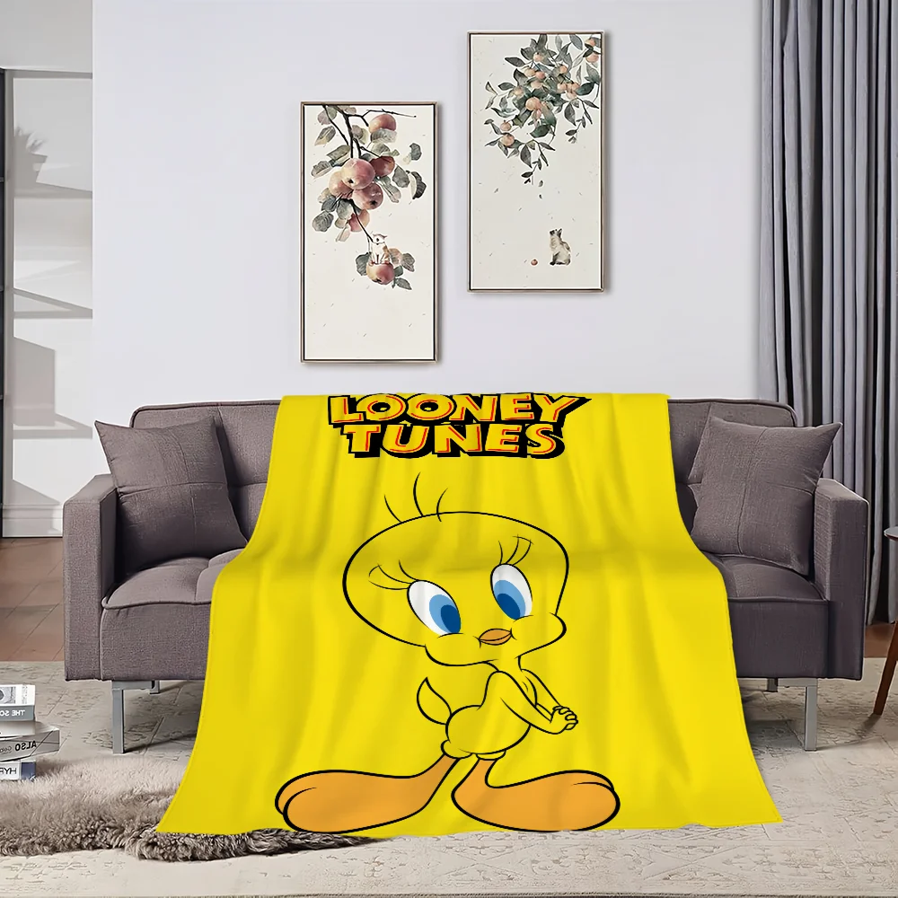 Cute Bird T-Tweety Blanket Comfortable skin friendly soft sofa living room bed bedroom blanket suitable for travel and gifts 3