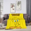 Cute Bird T-Tweety Blanket Comfortable skin friendly soft sofa living room bed bedroom blanket suitable for travel and gifts 3