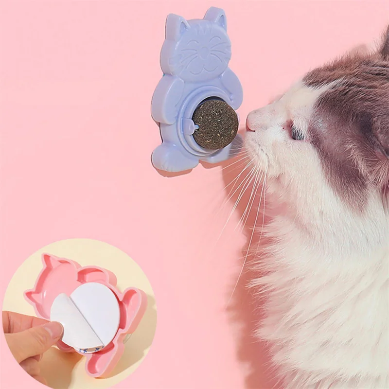 Pet Catnip Balls Dust Cover Round Safety Catnip Cat Toys Cat Toys Teething Mint Lollipops Cat Snacks Toy Supplies pet toys catnip toys cute handmade puppets cat catnip toys chewing toys pet supplies funny cat toys environmentally friendly