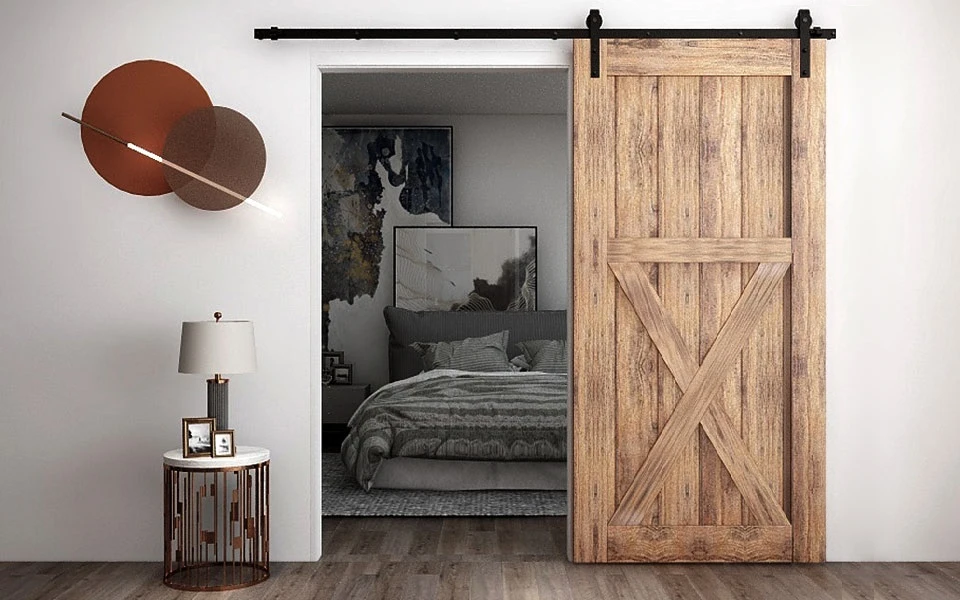CCJH-Single Wood Sliding Door Kit, Hardware para