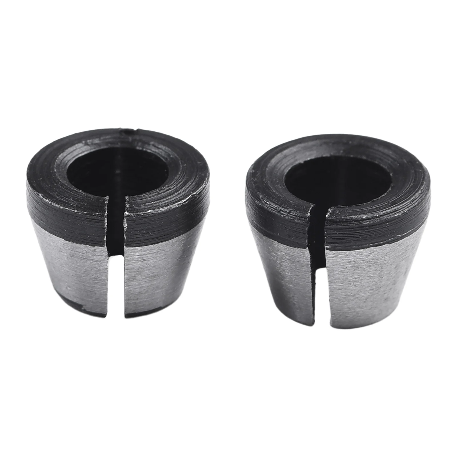 

Router Bit Collet 6mm 6.35mm Mounting Nut Trimmer Collet Chuck 3pcs Per Set For Engraving Trimming Machine Accessories Replacing