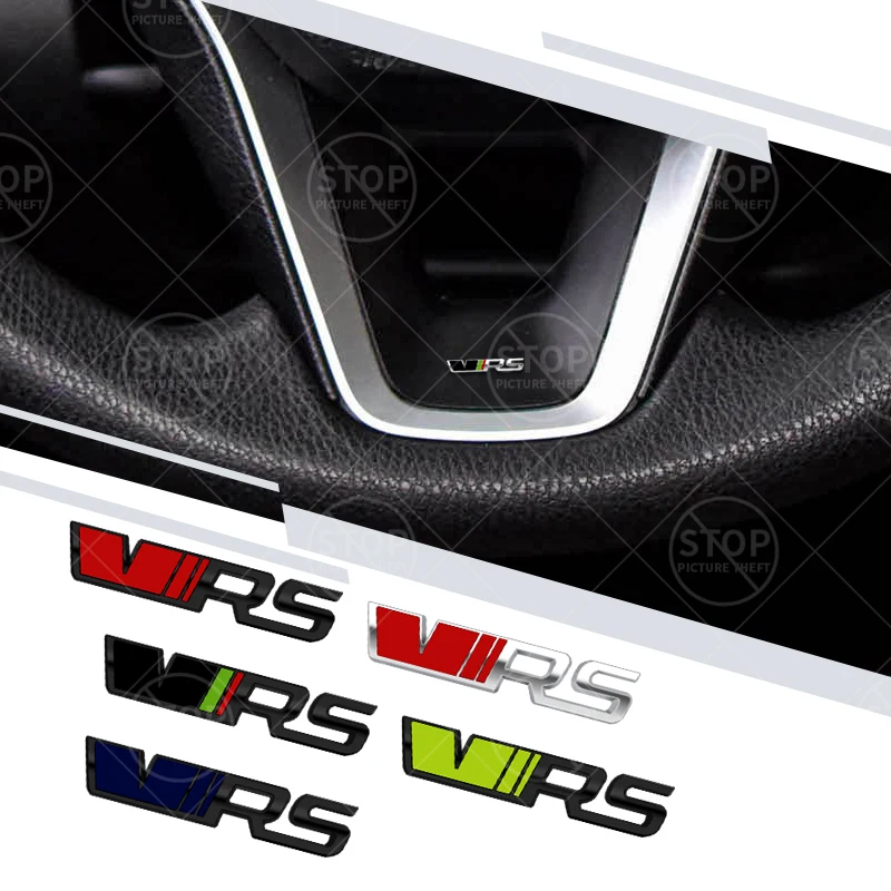 Premium VRS Logo Steering Wheel Center Console Decoration Badge