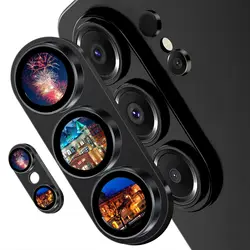 Premium Camera Lens Protector Film - Breakage - Resistant Tempered Glass Cover - Galaxy S26Ultra (Black)
