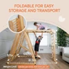 8-in-1 Indoor Foldable Playset for Kids - with Slide, Climbing Wall, Monkey Bars, Swing 2