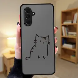 Adorable Cartoon Cat Phone Case - Fun and Stylish Protection - Galaxy A73 5G (Mix02)