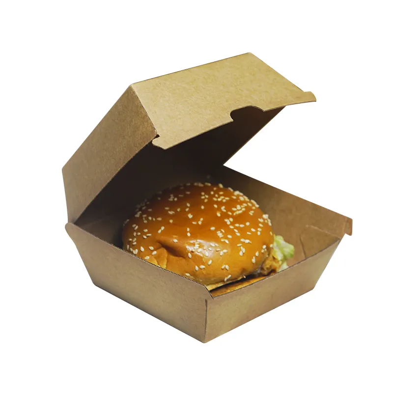 Food-Grade Thickened Corrugated Paper Hamburger and Hot Dog Boxes, Disposable Takeout L... - SKU FCPB1738 - UGI Packaging