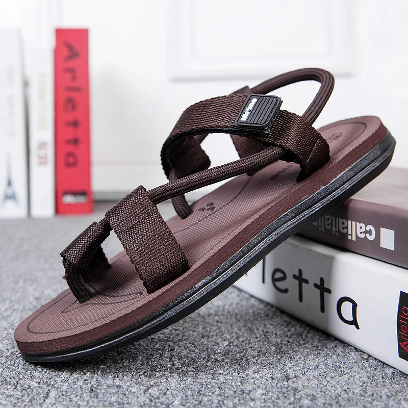 Men Sandals Couple Model Casual Slippers Trend Flat Sandal Wear-resistant Flip Flops Comfortable Beach Shoes 2023 Fashion Summer