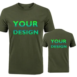 Custom Personalized Logo and Text Short - Sleeved T - Shirts - XS (Army Green)
