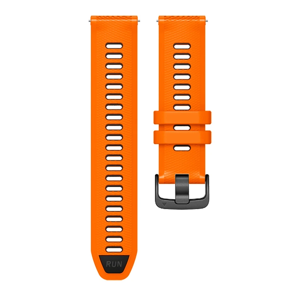 Two-Tone Silicone Watch Strap - 22mm Smartwatch Bracelet Band